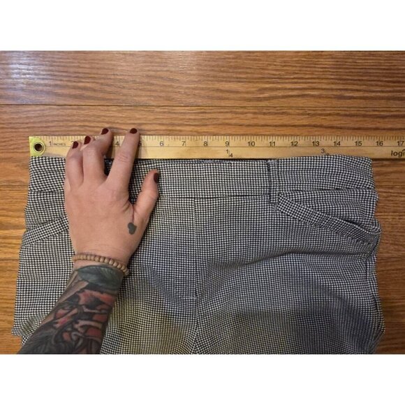 Hilary‎ Radley Pants Womens Medium Ankle Houndstooth Black White Stretch EUC - Picture 4 of 10